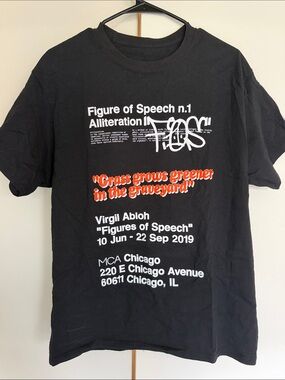 Virgil Abloh Figures of Speech Black Graphic Tee